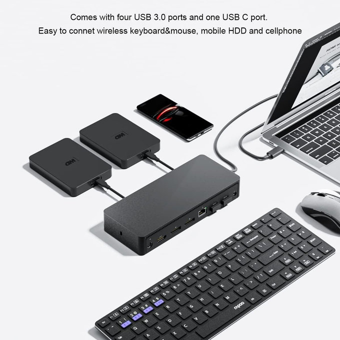 Dell D6000 - Dokovacia stanica (USB-C) + Adaptér 130W Repasovaný