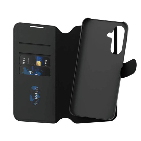 Puzdro Wallet Tango Two-In-One pre Samsung A56 5G, Čierna, PanzerGlass