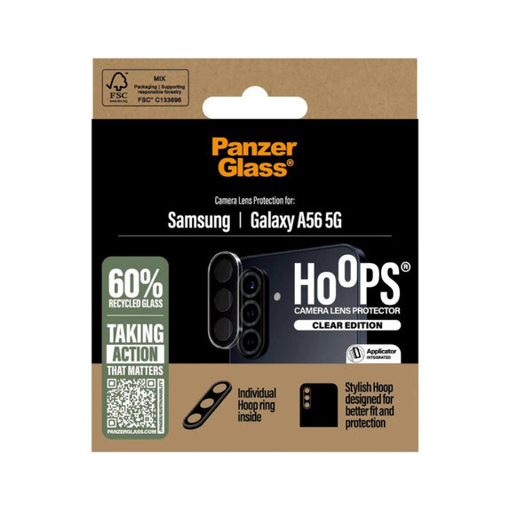 Ochranný kryt objektívu Hoops pre Samsung A56 5G, Číra, PanzerGlass