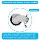 Xiaomi Robot Vacuum X20, S10, Dreame X30, X20, X10 Pro - Koleso s Motorom (Pravé) (Biele)