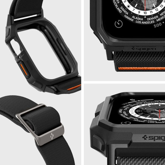 Spigen - Remienok Lite Fit "Pro" pre Apple Watch (44, 45mm), Matte Black