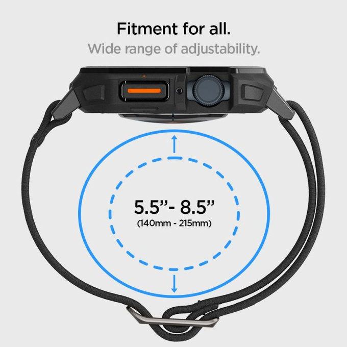 Spigen - Remienok Lite Fit "Pro" pre Apple Watch (44, 45mm), Matte Black