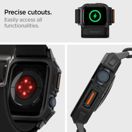 Spigen - Remienok Lite Fit "Pro" pre Apple Watch (44, 45mm), Matte Black