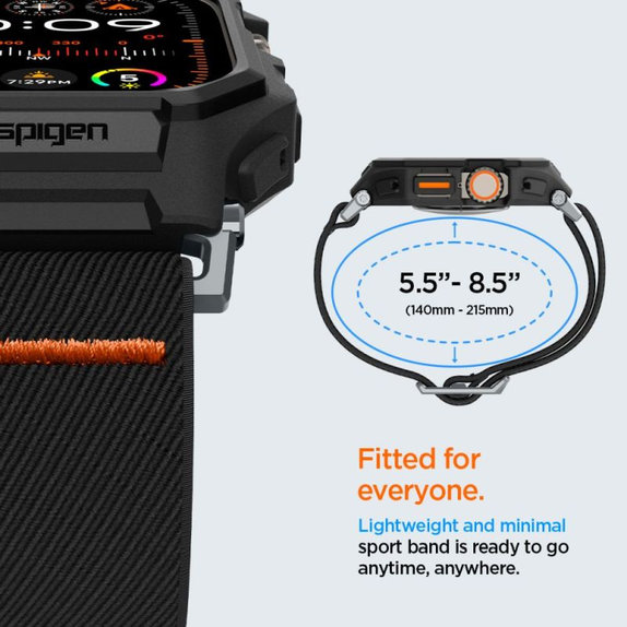 Spigen - Remienok Lite Fit "Pro" pre Apple Watch Ultra (49mm), Matte Black