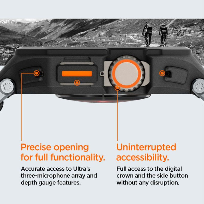 Spigen - Remienok Lite Fit "Pro" pre Apple Watch Ultra (49mm), Matte Black