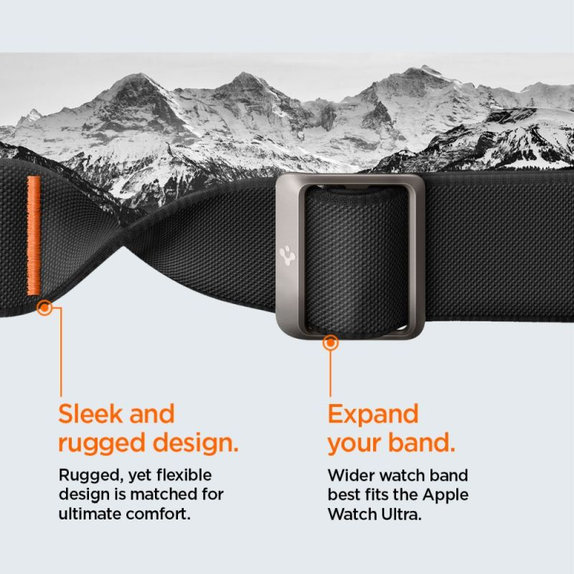 Spigen - Remienok Lite Fit "Pro" pre Apple Watch Ultra (49mm), Matte Black