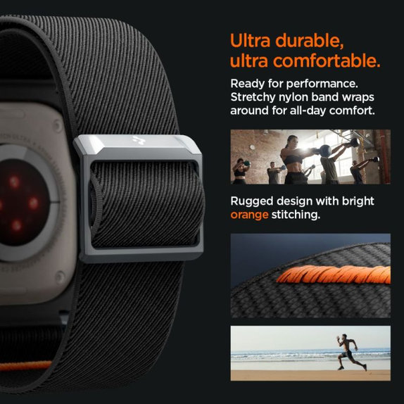 Spigen - Remienok Lite Fit "Pro" pre Apple Watch Ultra (49mm), Matte Black