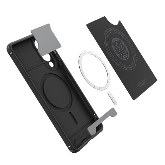 Spigen - Puzdro Core Armor s MagSafe pre Samsung Galaxy S25 Edge, Matte Black