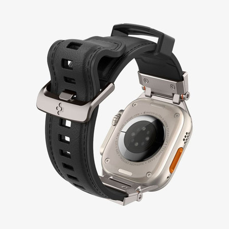 Spigen - Remienok Durapro Armor PU pre Apple Watch (42, 44, 45, 49mm), čierna