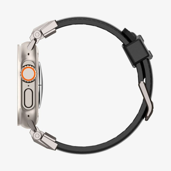 Spigen - Remienok Durapro Armor PU pre Apple Watch (42, 44, 45, 49mm), čierna