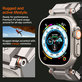 Spigen - Remienok Durapro Armor PU pre Apple Watch (42, 44, 45, 49mm), čierna