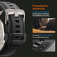 Spigen - Remienok Durapro Armor PU pre Apple Watch (42, 44, 45, 49mm), čierna