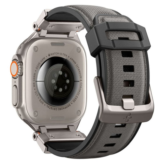 Spigen - Remienok Durapro Armor pre Apple Watch (42, 44, 45, 49mm), sivá