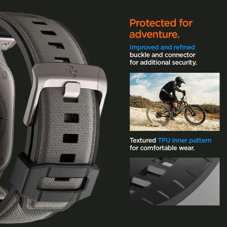 Spigen - Remienok Durapro Armor pre Apple Watch (42, 44, 45, 49mm), sivá
