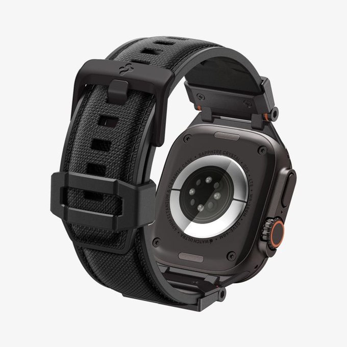 Spigen - Remienok Durapro Armor pre Apple Watch (42, 44, 45, 49mm), Black Edition