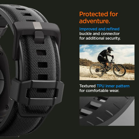 Spigen - Remienok Durapro Armor pre Apple Watch (42, 44, 45, 49mm), Black Edition