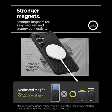 Spigen - Puzdro Core Armor s MagSafe pre Samsung Galaxy S25, Matte Black