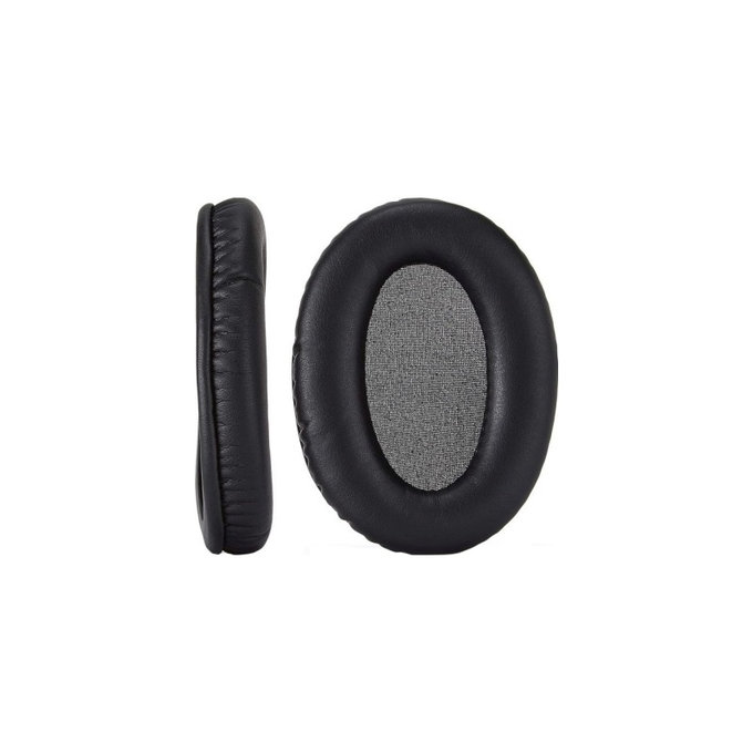 Náhradné Náušníky pre Kingston HyperX Cloud II, Koža, Čierne, 1 pár