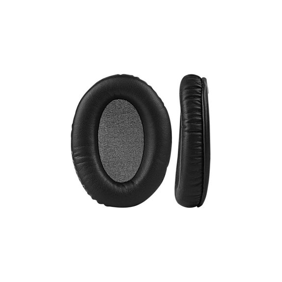 Náhradné Náušníky pre Kingston HyperX Cloud II, Koža, Čierne, 1 pár