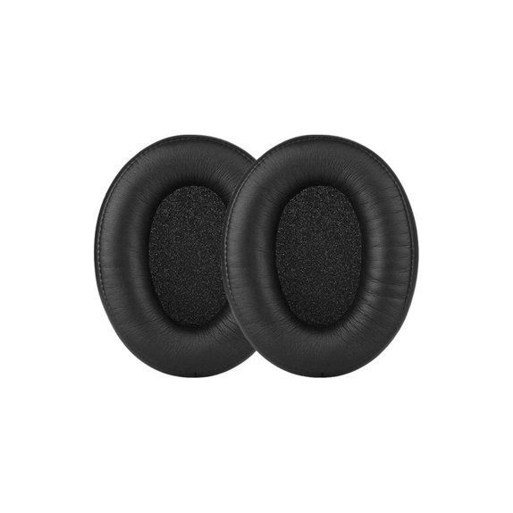 Náhradné Náušníky pre Kingston HyperX Cloud Alpha, Pamäťová pena + PU Koža, Čierne, 1 pár