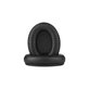 Náhradné Náušníky pre Kingston HyperX Cloud Alpha, Pamäťová pena + PU Koža, Čierne, 1 pár