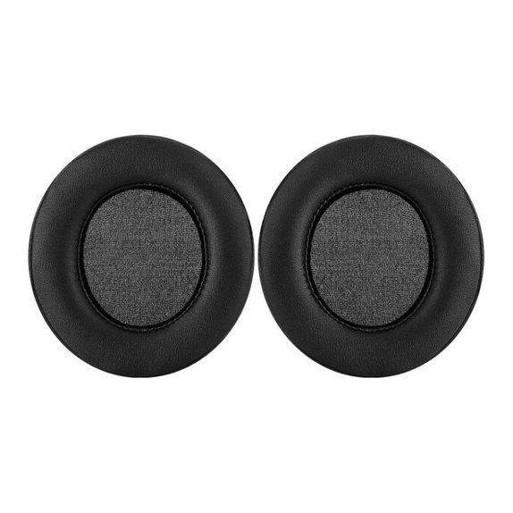 Náhradné Náušníky pre Razer Nari, Kraken, Pamäťová pena + PU Koža, Čierne, 1 pár
