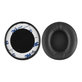 Náhradné Náušníky pre Beats Solo Pro, Wireless, Pamäťová pena + PU Koža, Čierne, 1 pár