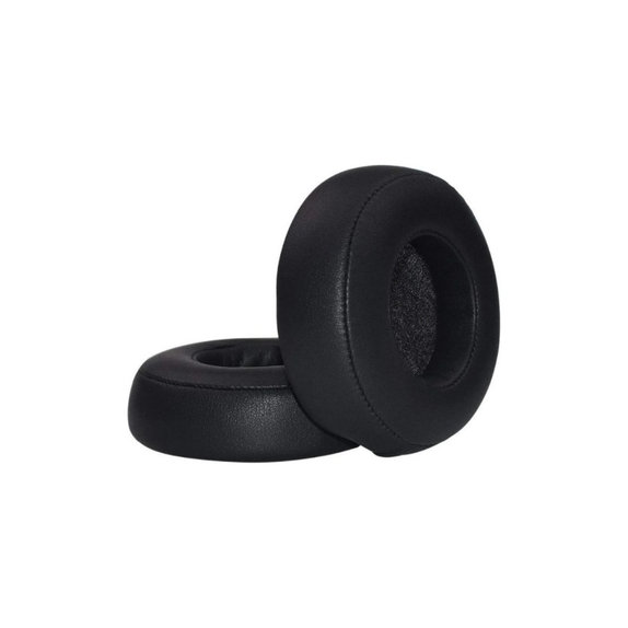 Náhradné Náušníky pre Beats Pro, Pamäťová pena + PU Koža, Čierne, 1 pár