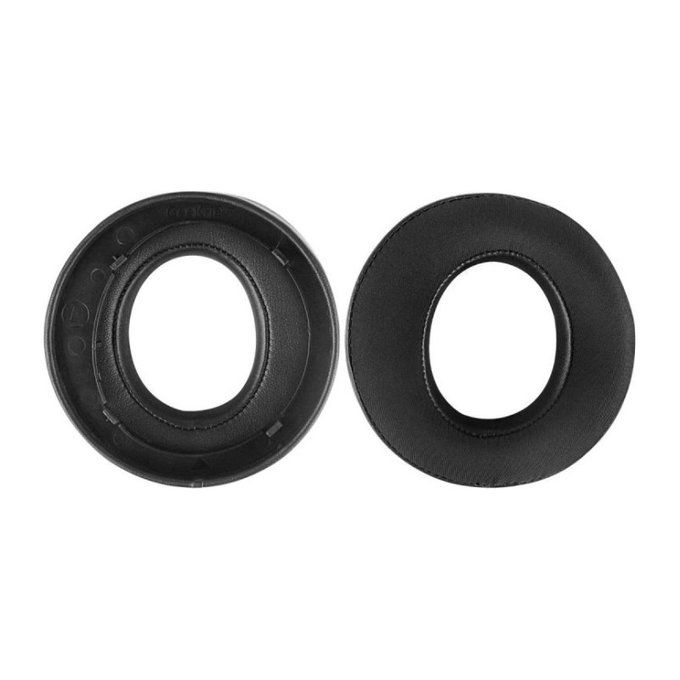 Náhradné Náušníky pre Sony Playstation 5 Pulse 3D PS5, Pamäťová pena + PU Koža, Čierne, Chladivý Gél, 1 pár
