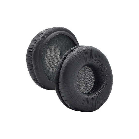 Náhradné Náušníky pre JBL Tune 450, Pamäťová pena + PU Koža, Čierne, 1 pár