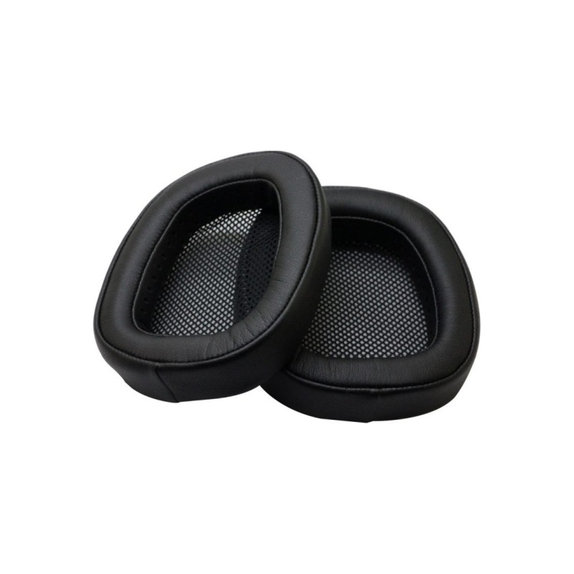 Náhradné Náušníky pre Logitech G433, Pamäťová pena + PU Koža, Čierne, 1 pár
