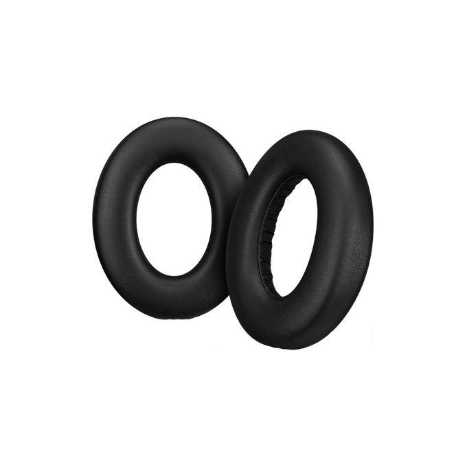 Náhradné Náušníky pre Sennheiser Momentum 4.0, Pamäťová pena + PU Koža, Čierne, 1 pár