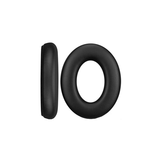 Náhradné Náušníky pre Sennheiser Momentum 4.0, Pamäťová pena + PU Koža, Čierne, 1 pár