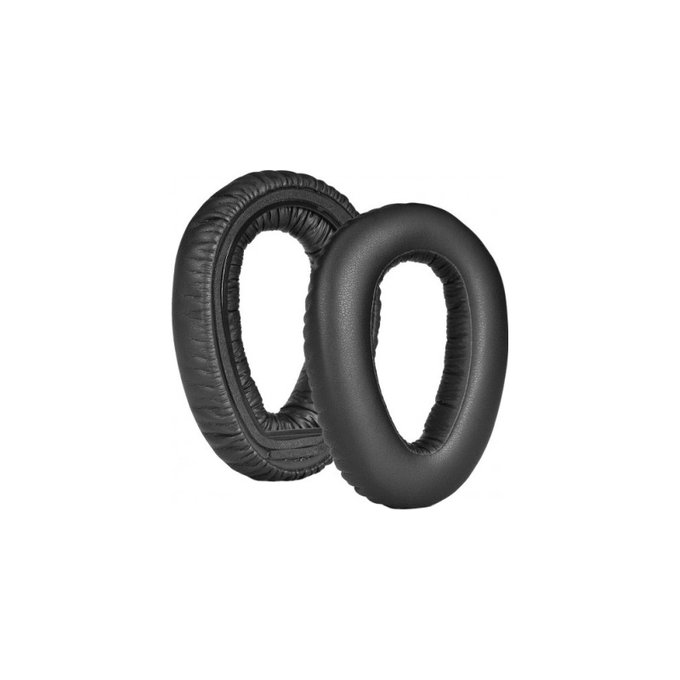 Náhradné Náušníky pre Sennheiser PXC550, Pamäťová pena + PU Koža, Čierne, 1 pár