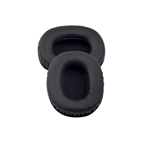 Náhradné Náušníky pre Marshall Monitor, Pamäťová pena + PU Koža, Čierne, 1 pár