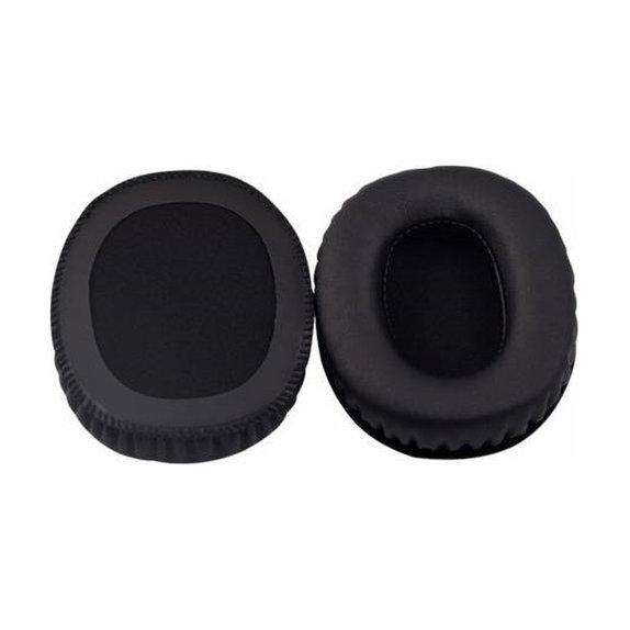 Náhradné Náušníky pre Marshall Monitor, Pamäťová pena + PU Koža, Čierne, 1 pár