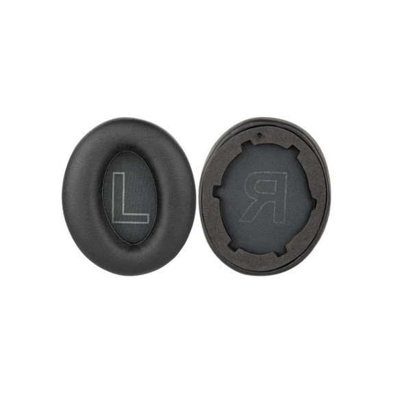 Náhradné Náušníky pre Anker Soundcore Life Q20, Pamäťová pena + PU Koža, Čierne, 1 pár