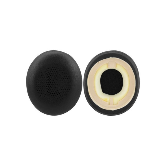 Náhradné Náušníky pre Jabra Evolve2 65UC, Elite 45H, Pamäťová pena + PU Koža, Čierne, 1 pár