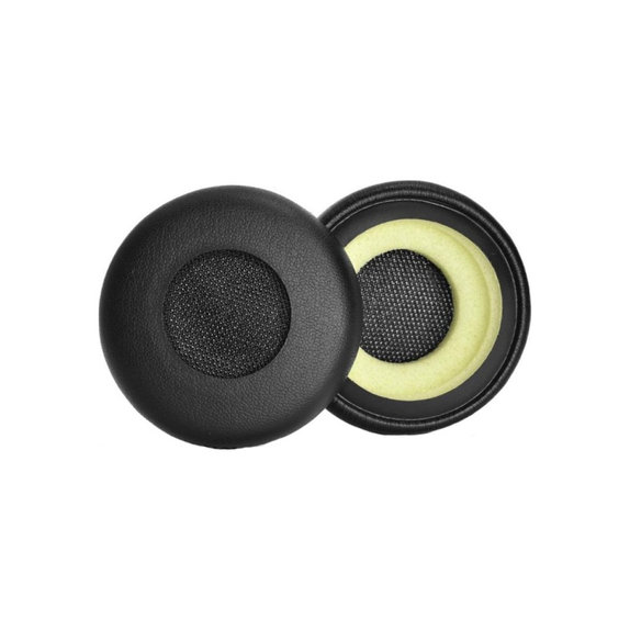 Náhradné Náušníky pre Jabra Evolve 20, 30, 40, PU Koža, Čierne, 1 pár