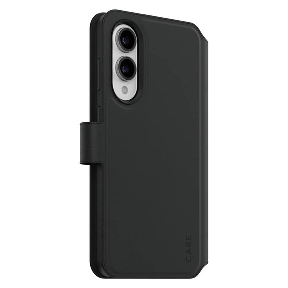 Puzdro Wallet Tango Two-In-One s QI pre Samsung Galaxy S25 Edge, Čierna, PanzerGlass
