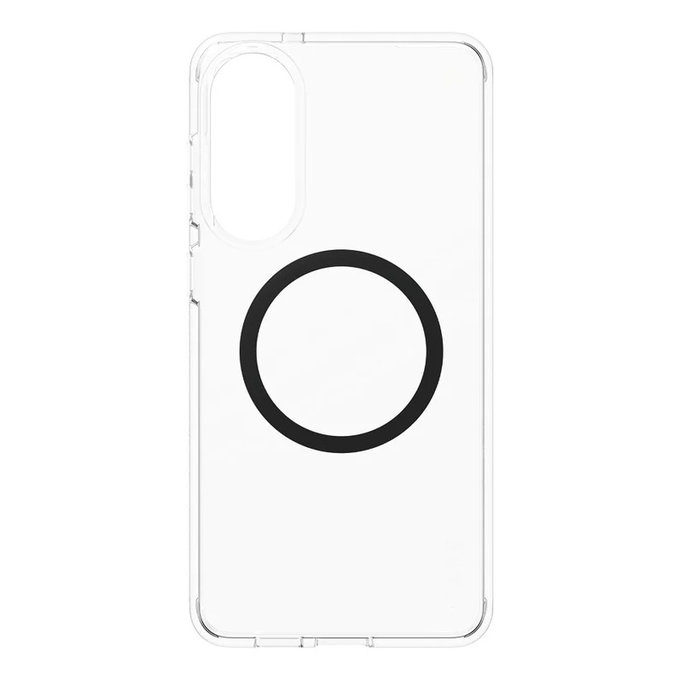 Puzdro Urban Combat s čiernym QI pre Samsung Galaxy S25 Edge, Transparentná, PanzerGlass