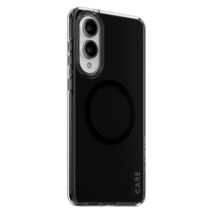Puzdro Smokey s čiernym QI pre Samsung Galaxy S25 Edge, Čierna, PanzerGlass