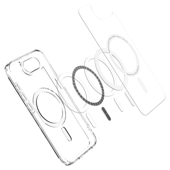 Spigen - Puzdro Ultra Hybrid s MagSafe pre iPhone 16e, biela