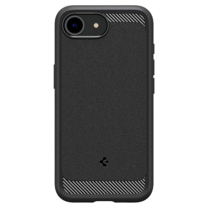 Spigen - Puzdro Rugged Armor s MagSafe pre iPhone 16e, Matte Black