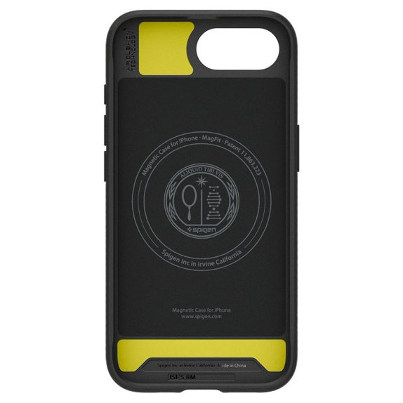 Spigen - Puzdro Rugged Armor s MagSafe pre iPhone 16e, Matte Black