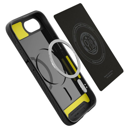 Spigen - Puzdro Rugged Armor s MagSafe pre iPhone 16e, Matte Black