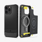 Spigen - Puzdro Rugged Armor s MagSafe pre iPhone 15 Pro Max, Matte Black
