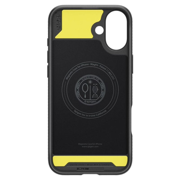 Spigen - Puzdro Rugged Armor s MagSafe pre iPhone 16, Matte Black