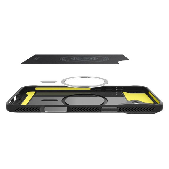 Spigen - Puzdro Rugged Armor s MagSafe pre iPhone 16, Matte Black