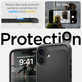 Spigen - Puzdro Rugged Armor s MagSafe pre iPhone 16, Matte Black